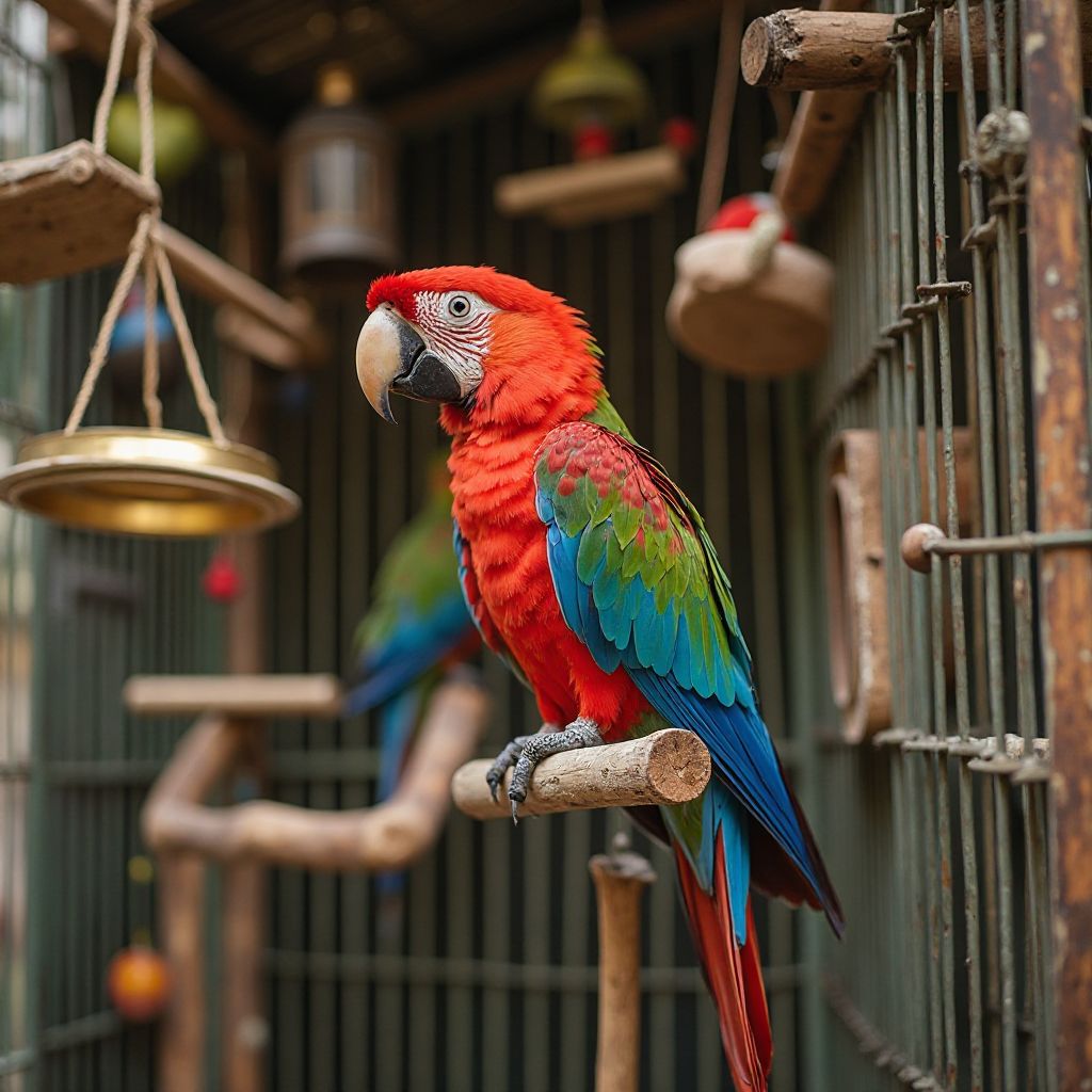 Exotic bird Charlie receiving specialized care